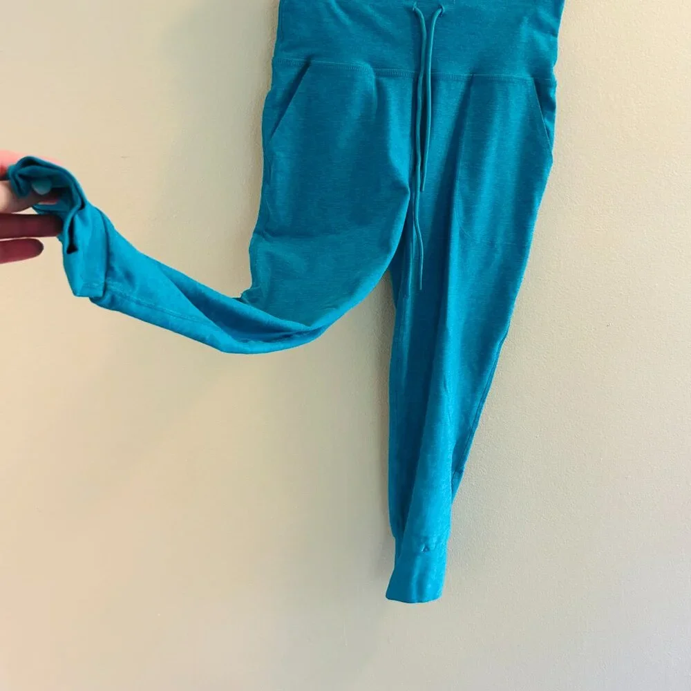 Beyond Yoga Spacedye Commuter Midi Leggings Size Medium Peacock Blue Heather Gym - Picture 5 of 14